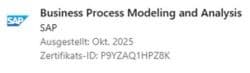 Business Process Modeling Certificate